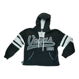 DC Classic Las Vegas USA Sweater Long Sleeve Men's Size‎ M Black Hoodie